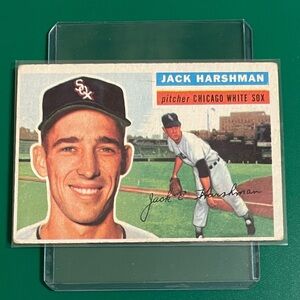 Jack Harshman [White Back] #29 1956 Topps Baseball Trading Card